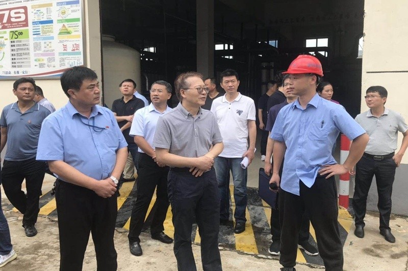 2020年8月5日，時任國家水利部全國節約用水辦公室副主任熊中才蒞臨景興紙業調研企業用水節水工作