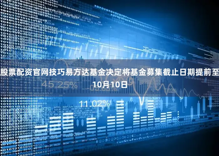 股票配资官网技巧易方达基金决定将基金募集截止日期提前至10月10日